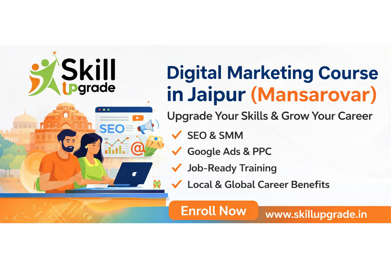 Digital Marketing Course for Skill Upgrade in Jaipur (Mansarovar) – Learn with SkillUpgrade