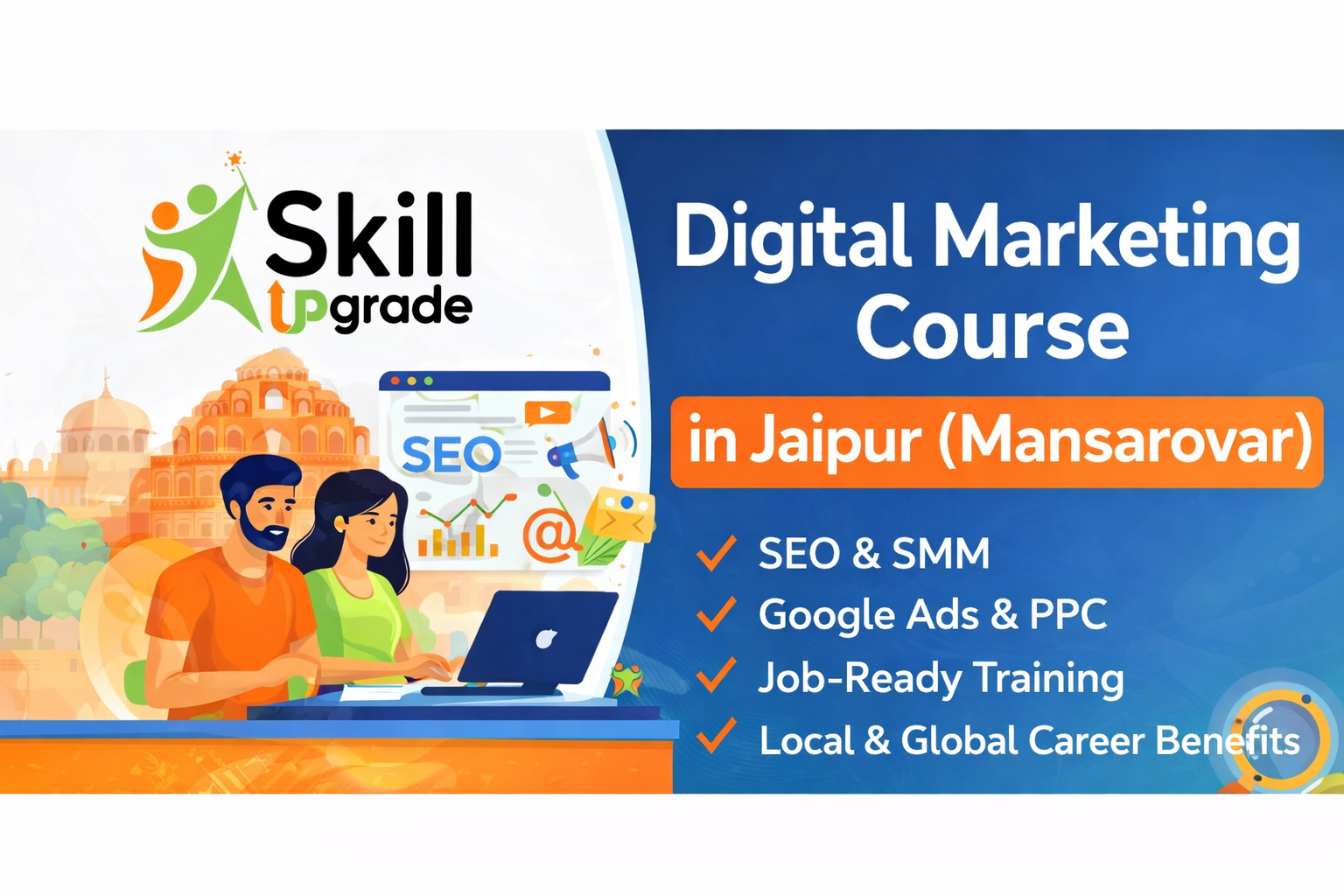 Digital Marketing Course for Skill Upgrade in Jaipur (Mansarovar) – Learn with SkillUpgrade